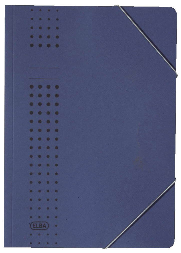 Eckspanner chic - Karton (RC), 320 g/qm, A4, dunkelblau