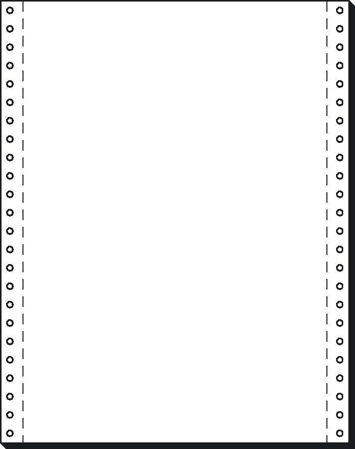DIN-Computerpapier, 1fach, 12"x240 mm (A4 hoch), längsperforiert, 2000 Blatt, 70g