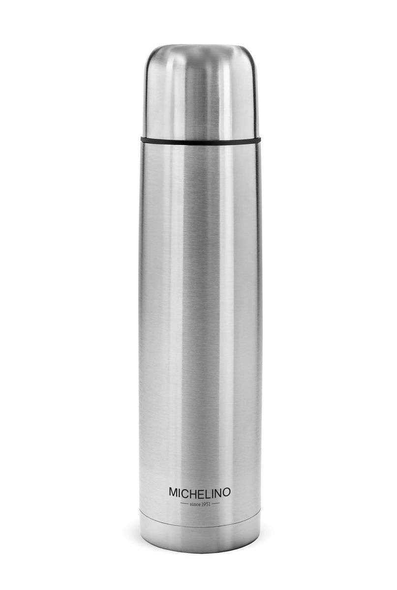 Thermosflasche Edelstahl 0,75L, Silber