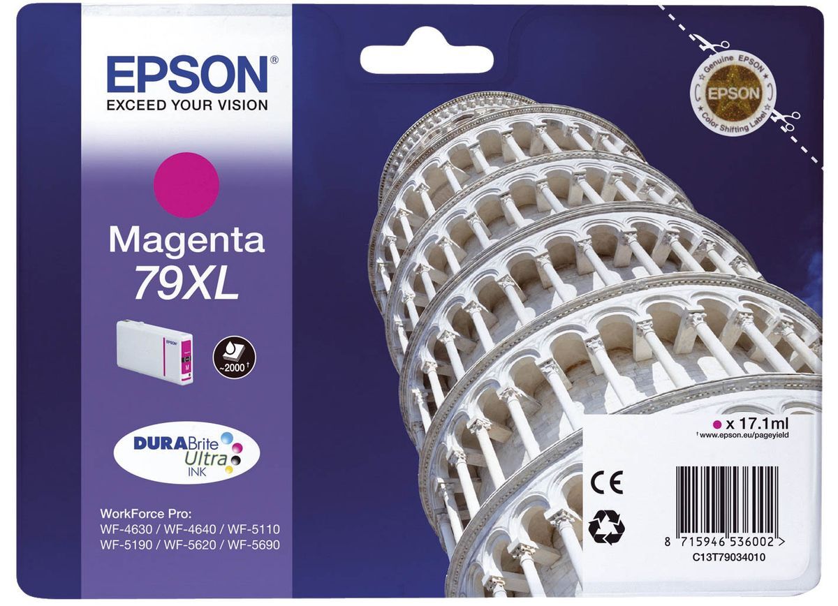Original Epson Tintenpatrone magenta (C13T79034010,T790340,79XL,T7903,T79034010)