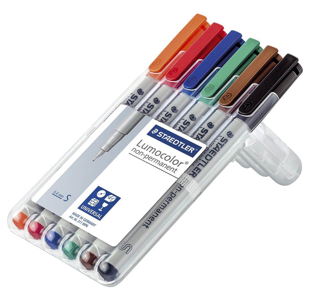 Feinschreiber Universalstift Lumocolor® - non-permanent, S, 6 Farben
