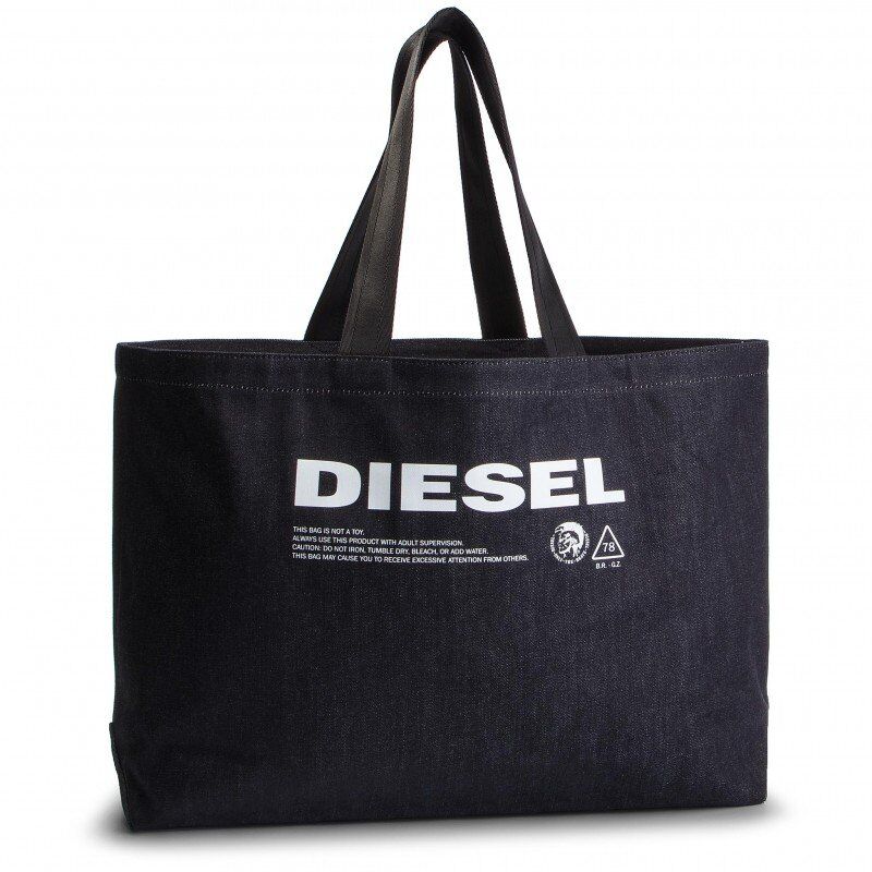 Tasche - Shopping Bag 'THISBAGISNOTATOY / D-THISBAG X05513', Dunkelblau Denim