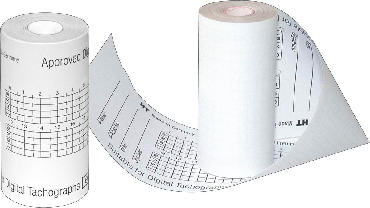 Original HAUG Thermopapierrolle digitale Tachographen - Economy, 8m x 57mm, 3 Rollen