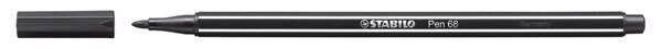 Premium-Filzstift - STABILO Pen 68 - Einzelstift - schwarz