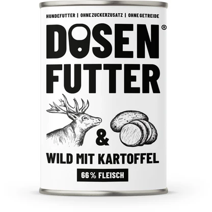 Schnauze & Co Hundefutter Wild mit Kartoffel 6x