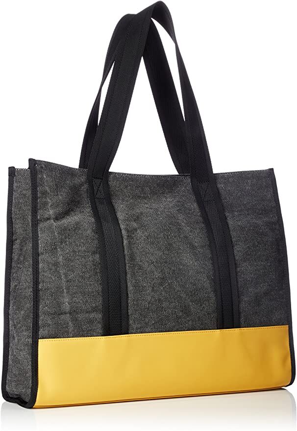 Tasche - Shopping Bag 'CAGE BAG / M-CAGE SHOPPER X05490', Anthrazit / Gelb