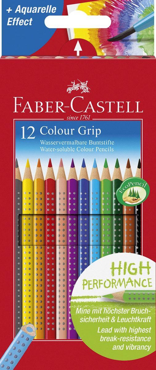 Buntstift Colour GRIP - 12 Farben, Kartonetui