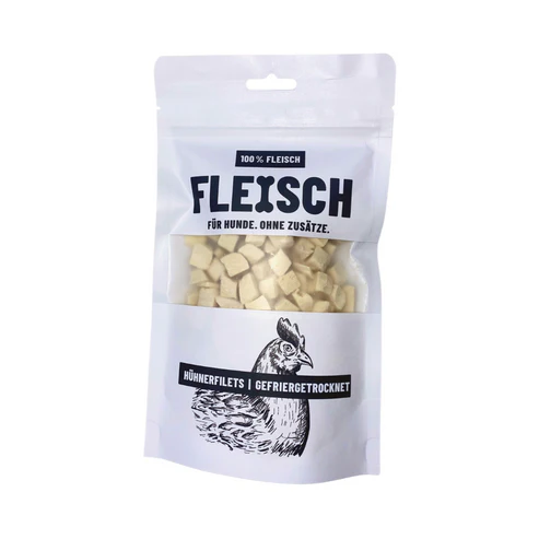 Fleisch-Hühnerbrustfilet-Cubes, gefriergetrocknet 50g