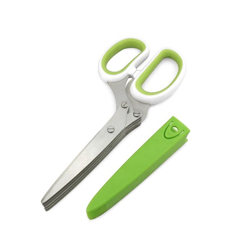 MR. ROBINSON Scheren Set - Allzweckschere Küchenschere mit vielen Funktionen - Kräuterschere mit 5fach Klinge - Geflügelschere mit Knochenbrecher - Hochwertiges Scherenset auch für Linkshänder