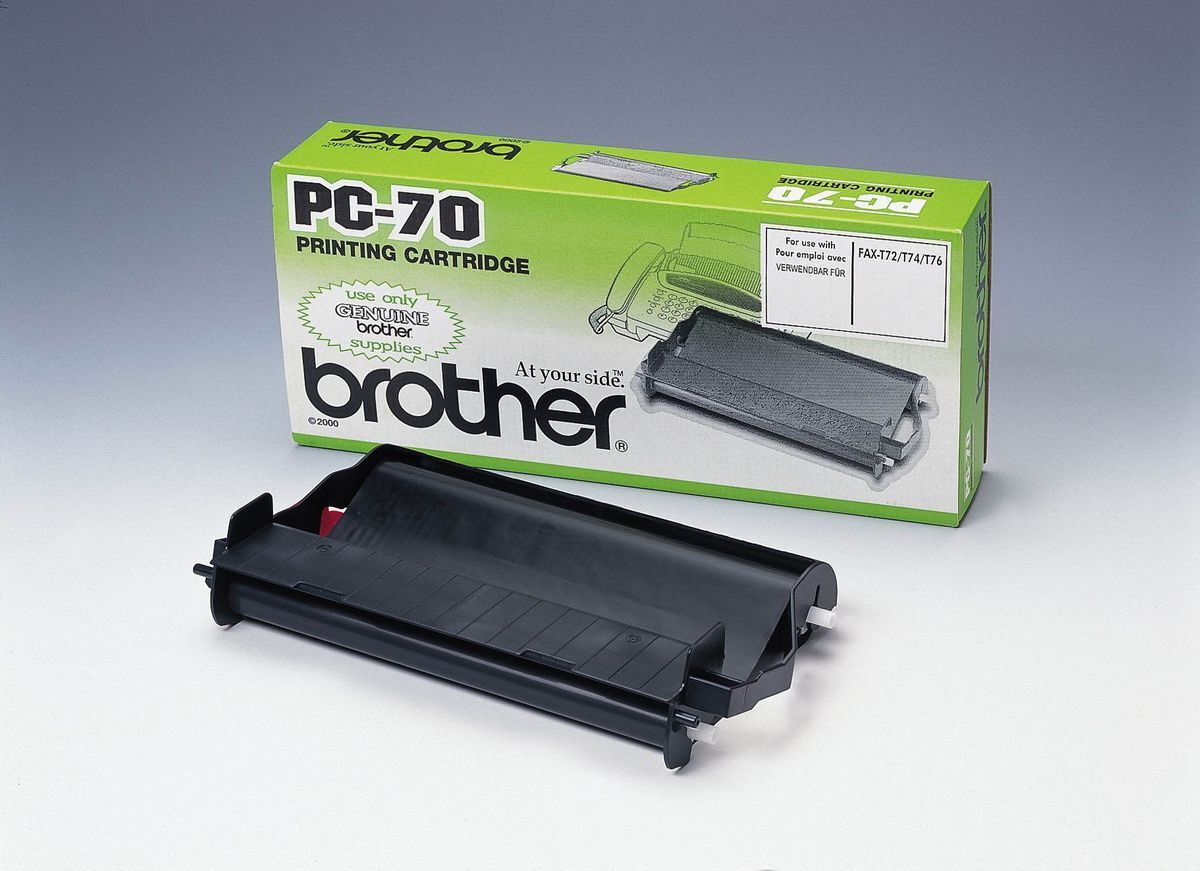 Original Brother Thermo-Transfer-Rolle mit Kassette (27717,PC-70)