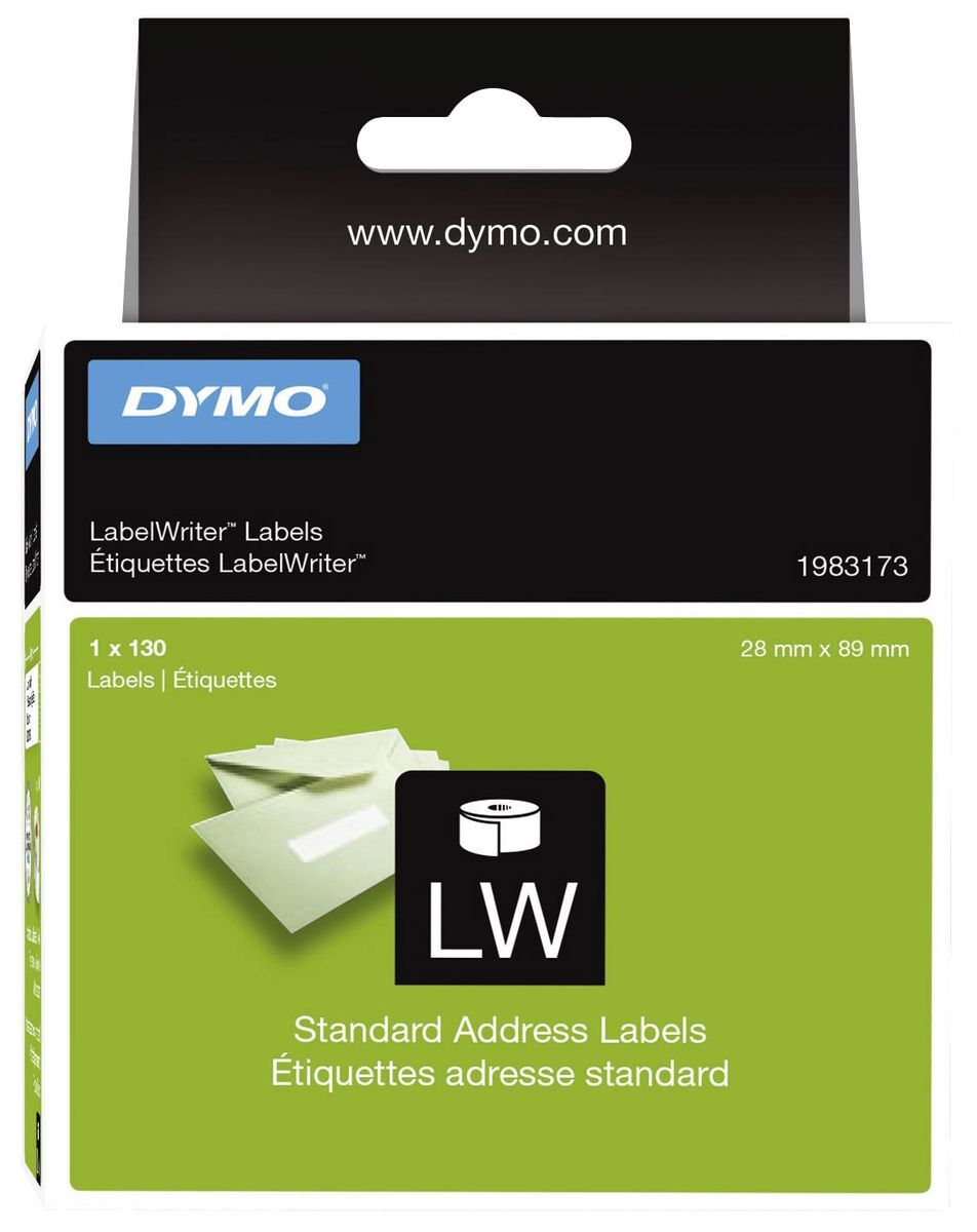 LabelWriter Etikettenrolle - Standardetiketten, 28 x 89 mm, weiß