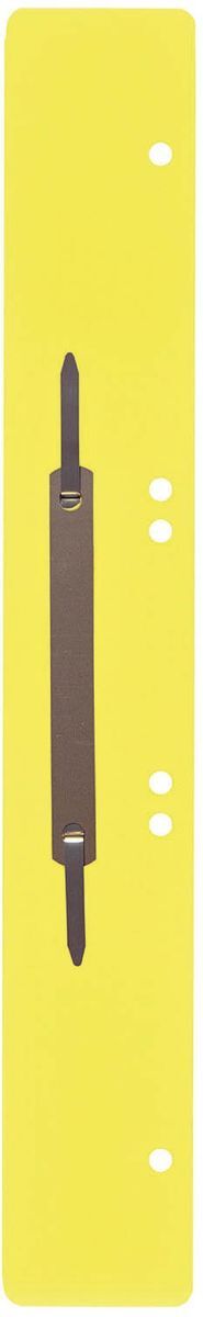 Heftstreifen aus Kunststoff, lang - gelb, 25 Stück