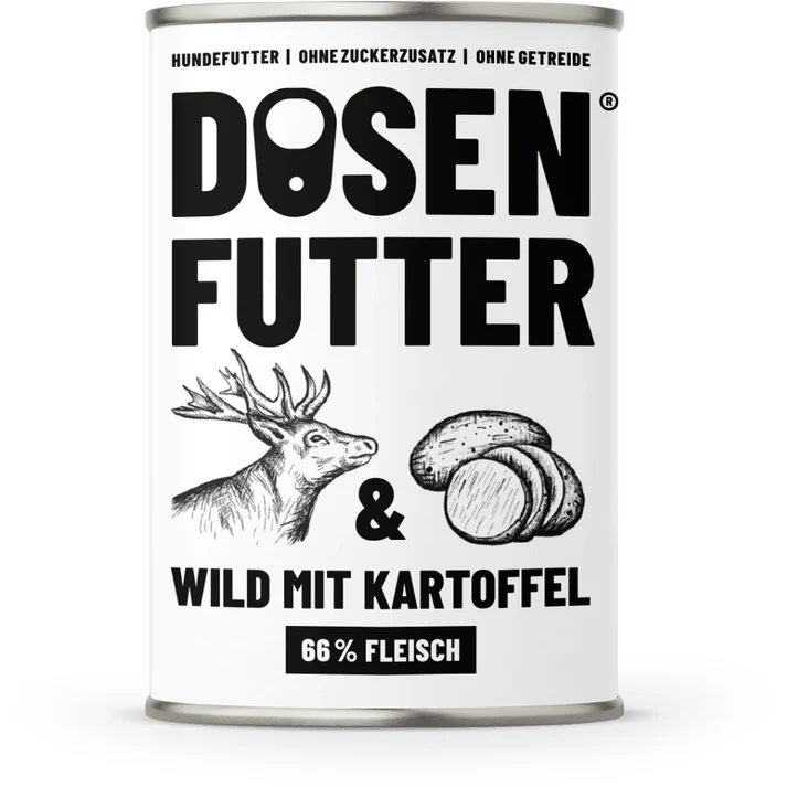 Schnauze & Co Hundefutter Wild mit Kartoffel 6x
