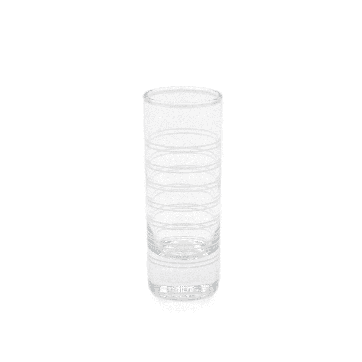Gläser - Schnapsgläser 6er Set 60ml, Weiße Streifen