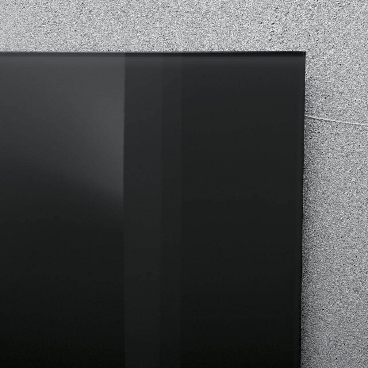 Glas-Magnetboard Artverum - schwarz, 30 x 30 cm
