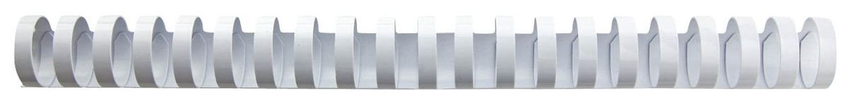 Spiralbinderücken Plastik - A4, 19 mm/165 Blatt, weiß, 100 Stück