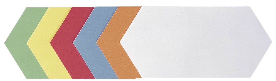 Moderationskarte - Rhombus, 200 x 95 mm, sortiert, 250 Stück
