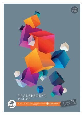 Transparentblock - A4, 25 Blatt, 80g/qm