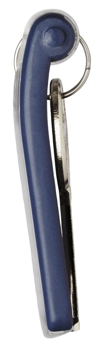 Schlüsselanhänger KEY CLIP - blau - Beutel mit 6 Stück