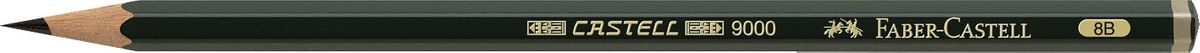 Bleistift CASTELL® 9000 - 8B, dunkelgrün