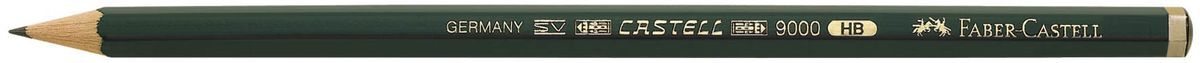 Bleistift CASTELL® 9000 - HB, dunkelgrün
