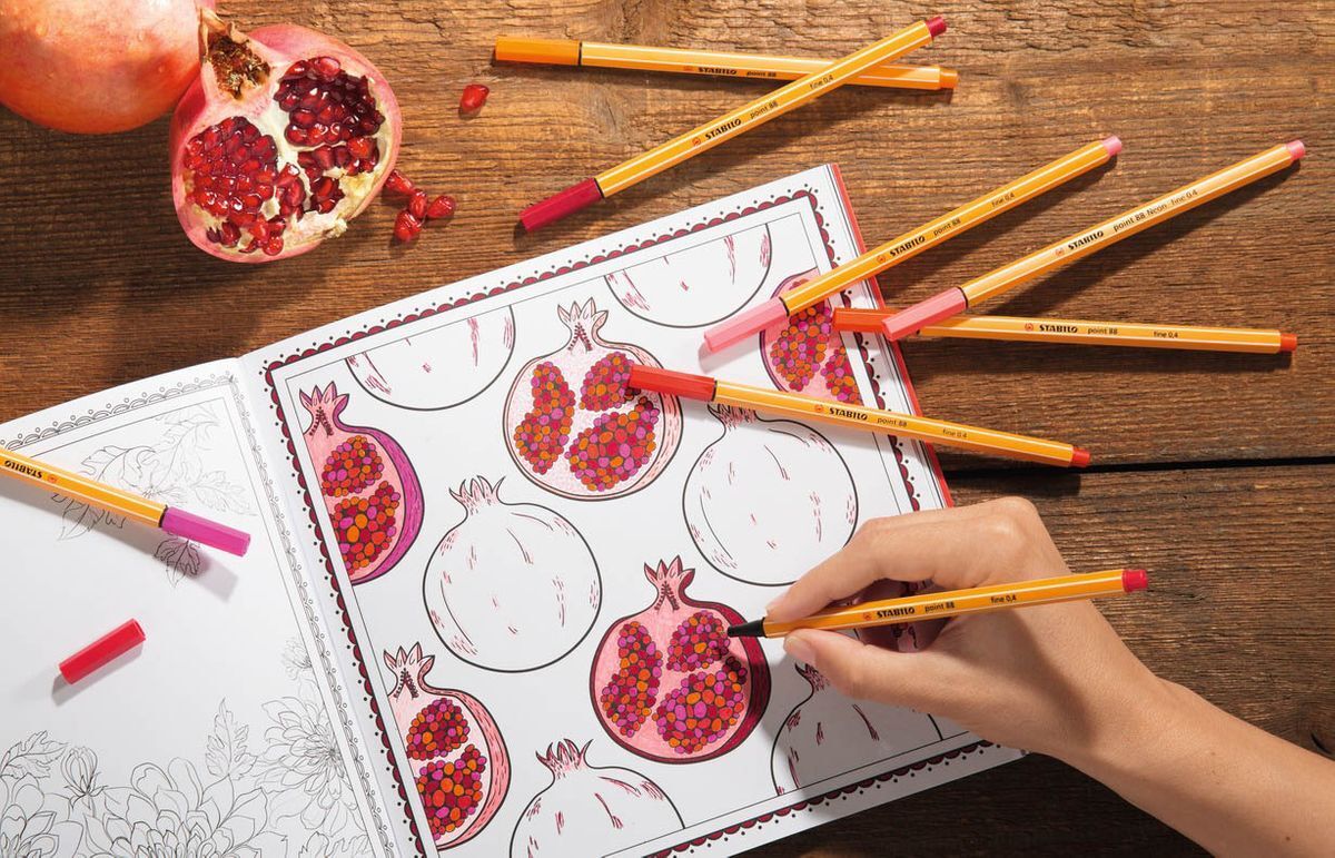 Fineliner - STABILO point 88 - Einzelstift - Neonfarbe, leuchtfarbenrosa