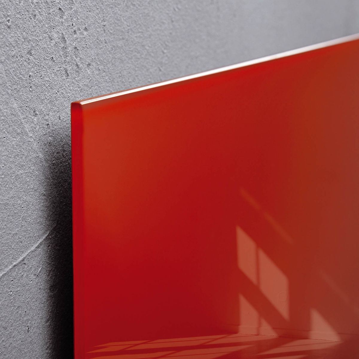 Glas-Magnetboard Artverum - rot, 12 x 78 cm