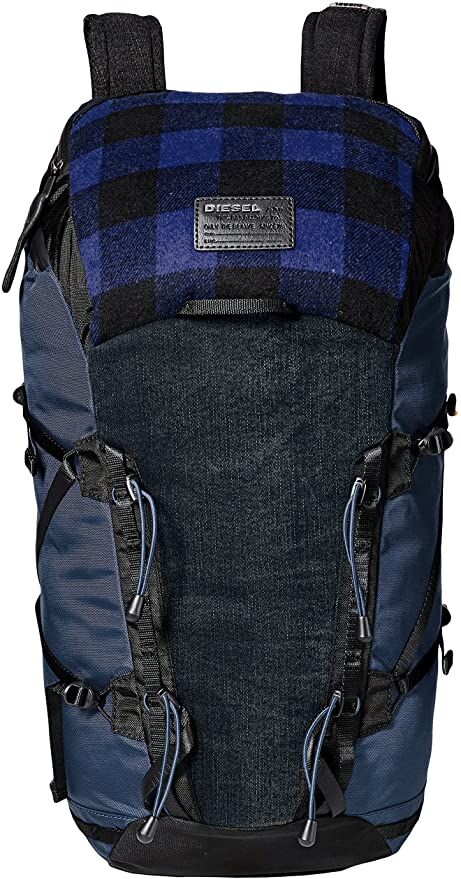 Tasche - Backpack 'CHECK RUNNING / D-RUNNING BACK X04606', Blau Denim/Blue Tartan