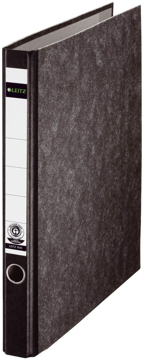 1040 Ringordner, A4, Hartpappe, 2 Ringe, 35 mm, schwarz