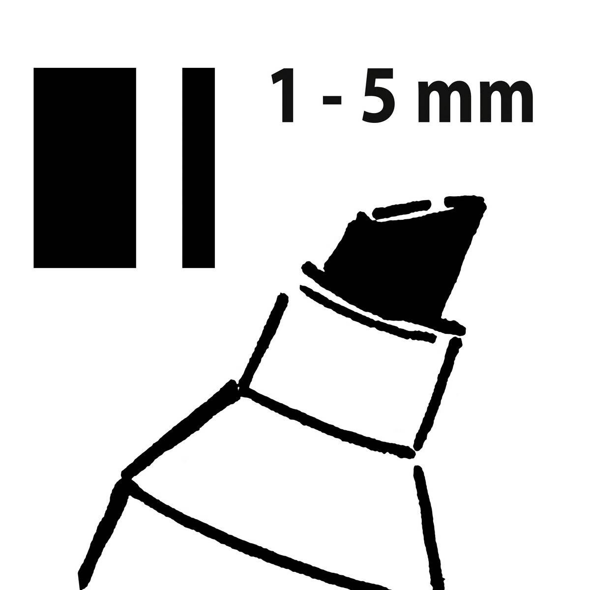 Kreidemarker 50 - Keilspitze, 1-5mm, blau/rot, 2 Stück