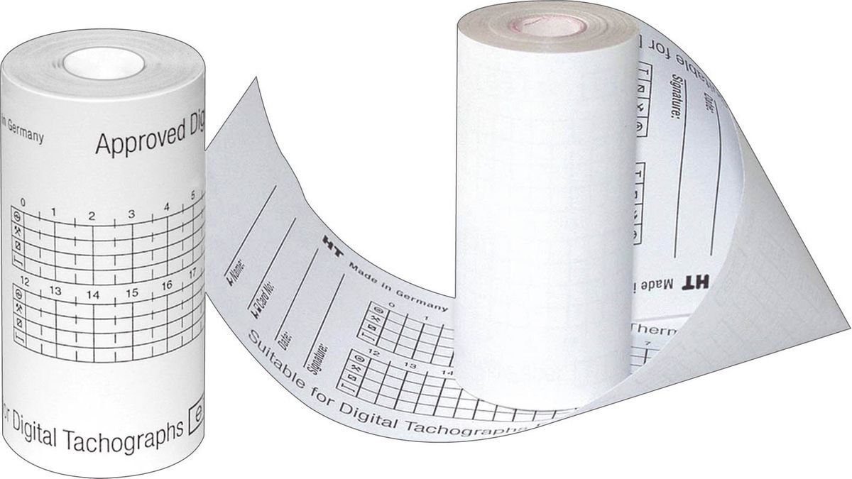 Original HAUG Thermopapierrolle digitale Tachographen - Economy, 8m x 57mm, 3 Rollen