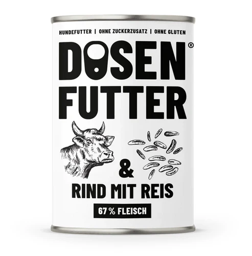 Schnauze & Co Hundefutter RIND & REIS 6x