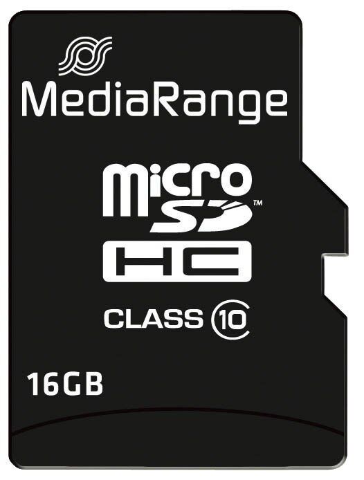 Micro SDHC Speicherkarte 16GB Klasse 10 mit SD-Karten Adapter