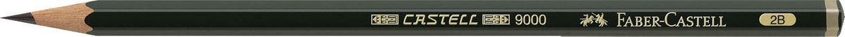 Bleistift CASTELL® 9000 - 2B, dunkelgrün