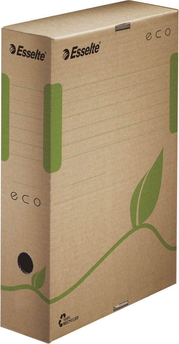 Archiv Box ECO, 80 mm, Karton, naturbraun