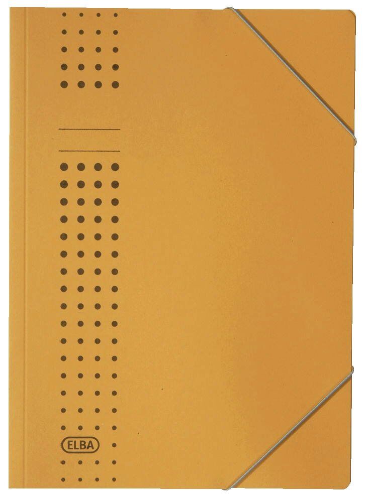 Eckspanner chic - Karton (RC), 320 g/qm, A4, gelb