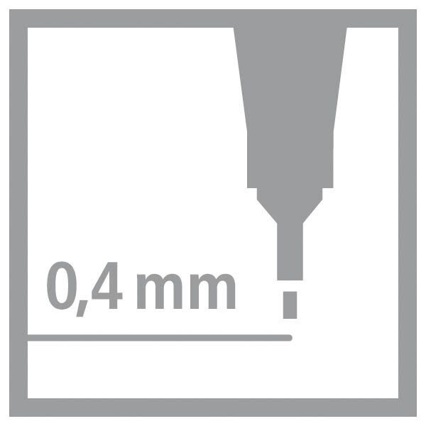 Fineliner - STABILO point 88 - Einzelstift - Neonfarbe, leuchtfarbenrosa