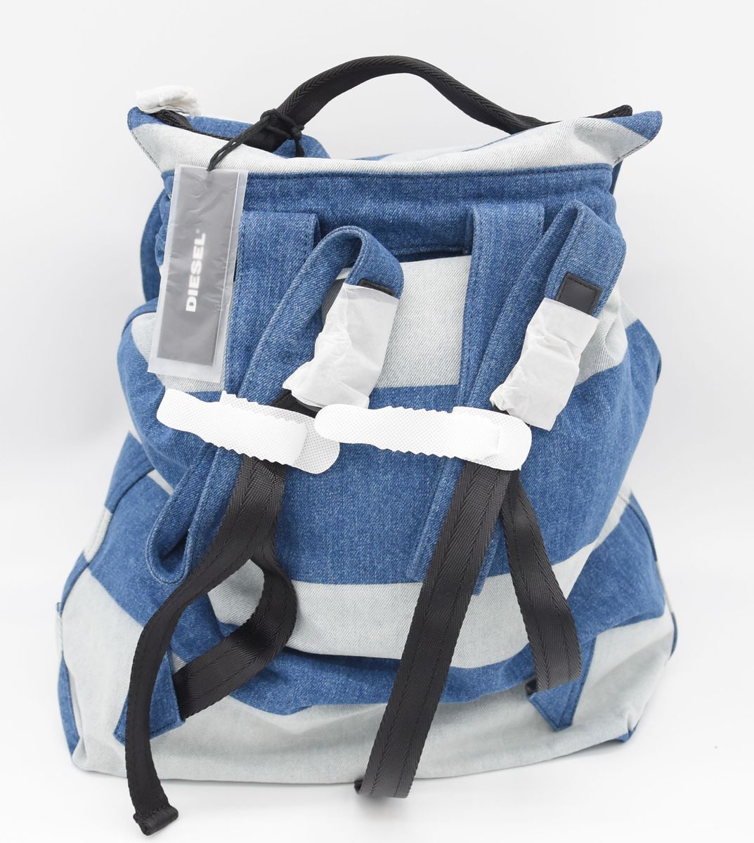 Tasche - Backpack 'THISBAGISNOTATOY / VOLPAGO X05886', Blau / Weiß