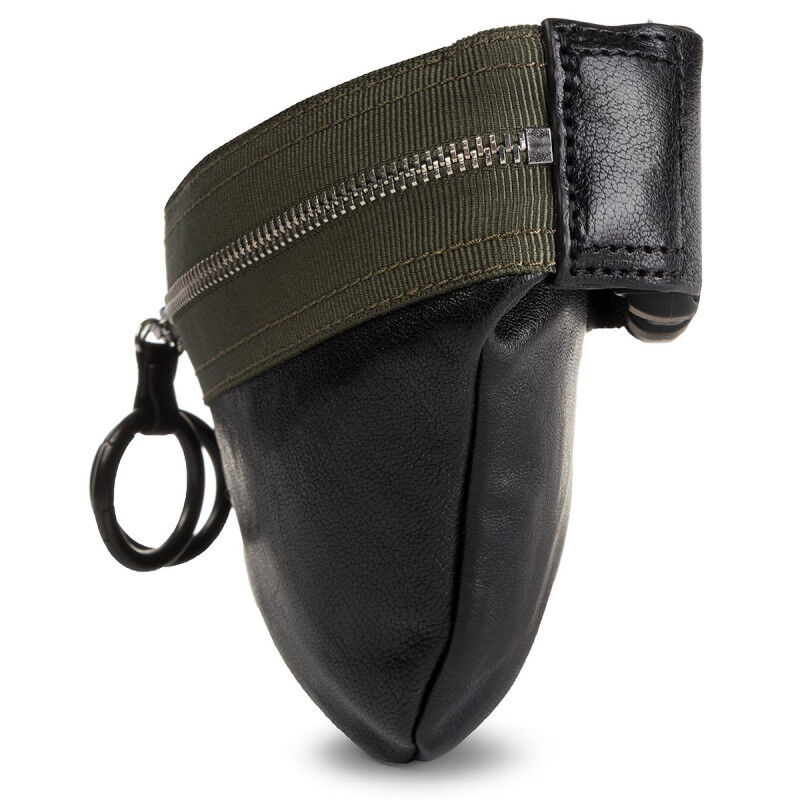 Tasche - Belt Bag 'BANDER / FELTRE X06338', Schwarz/Olivgrün