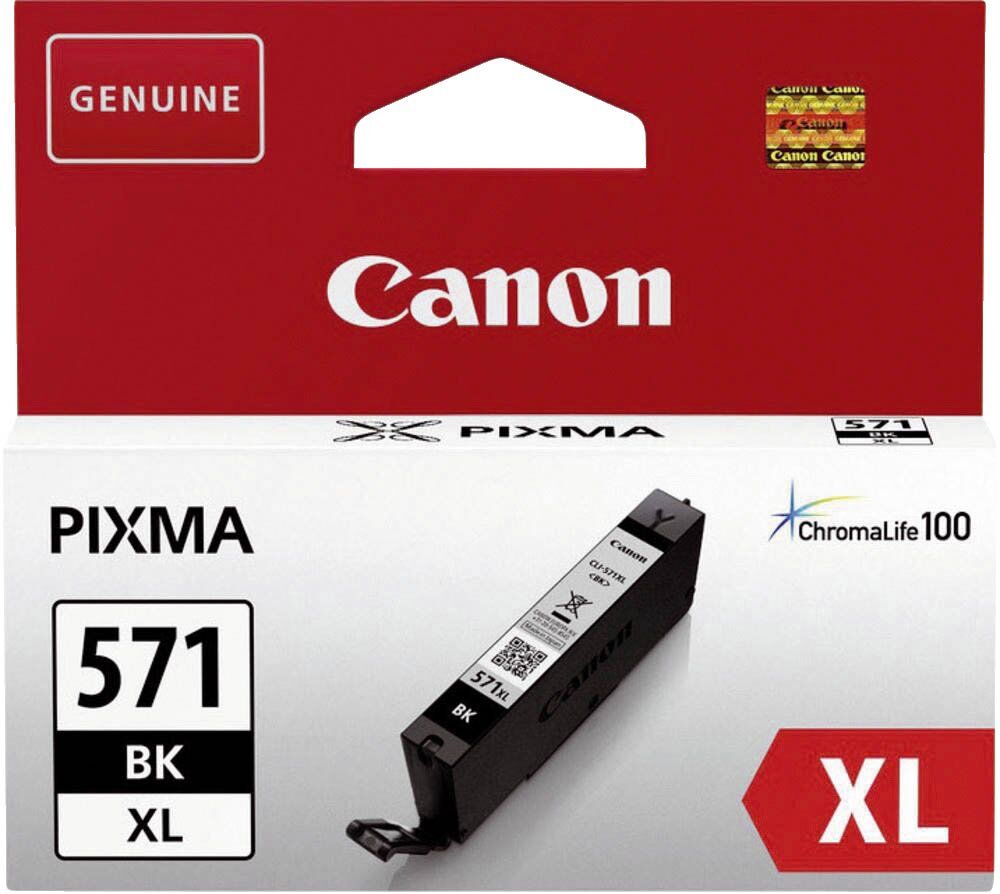 Original Canon Tintenpatrone schwarz (0331C001,0331C001AA,331C001,331C001AA,CLI-571BKXL,CLI-571XLBK)