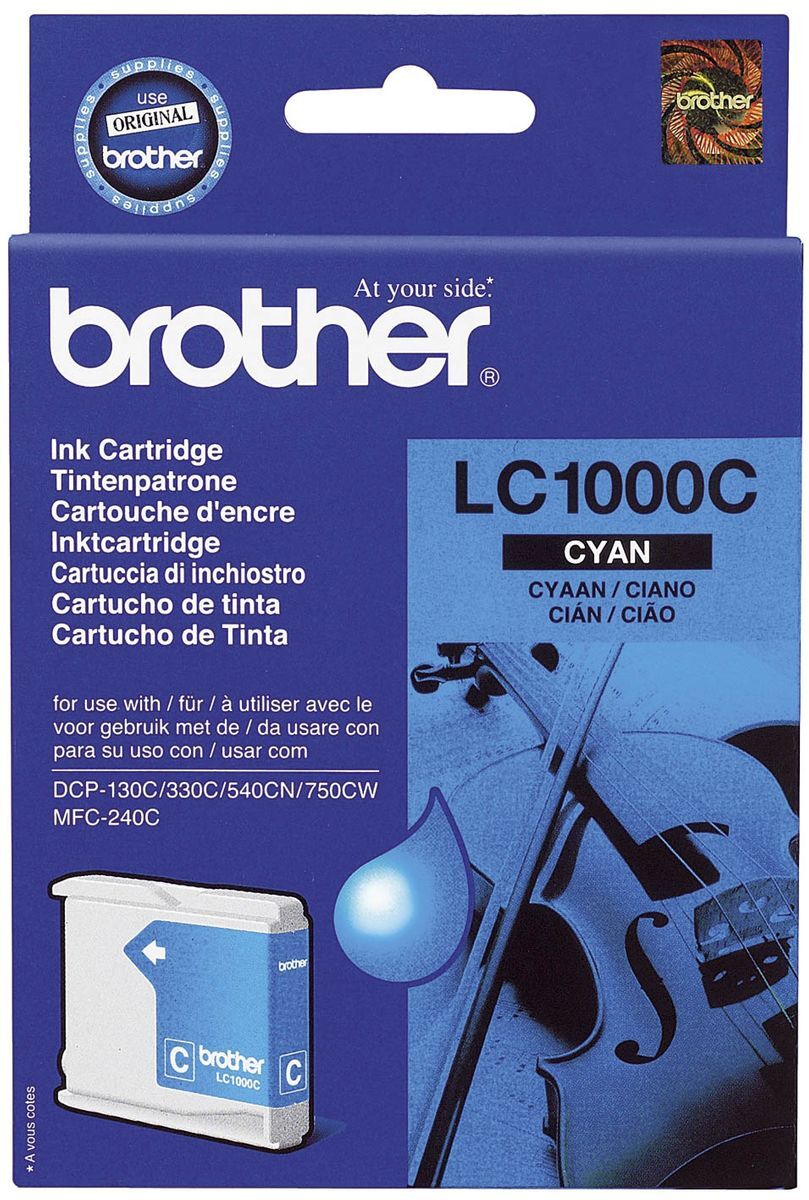 Original Brother Tintenpatrone cyan (LC-1000C)