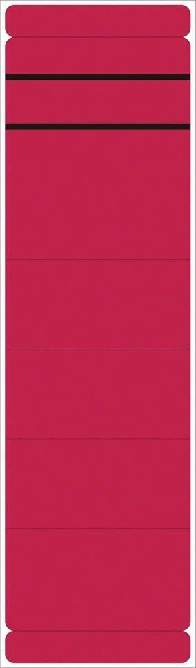 Ordner Rückenschilder - breit/lang, 10 Stück, rot