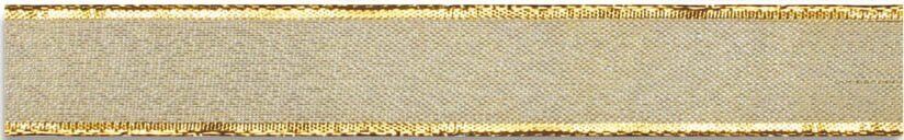 Zierband mit Draht Luxury - gold, 25 mm x 20 m