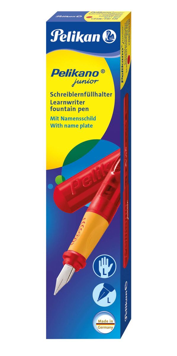Schulfüller Pelikano® P68 Junior - Feder L, rot transluzent