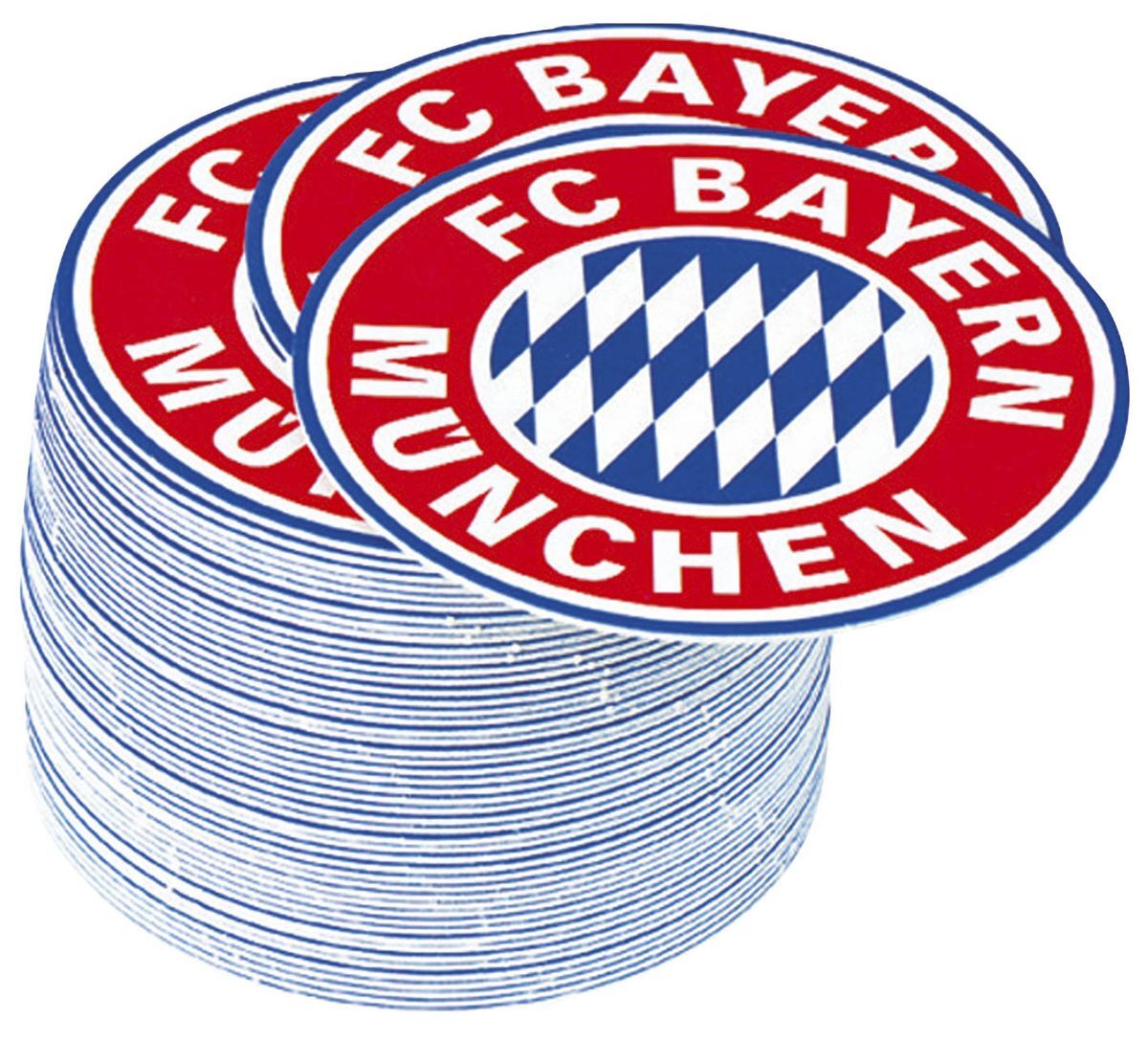 Bierdeckel FC Bayern Emblem - 50 Stück