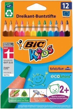 Buntstift Kids ECOlutions Ecolutions Triangle - Kartonetui à 12 Farben sortiert