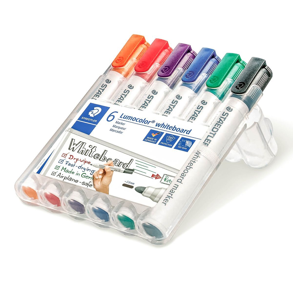 Lumocolor® 351 whiteboard marker - Rundspitze, 6 Farben sortiert