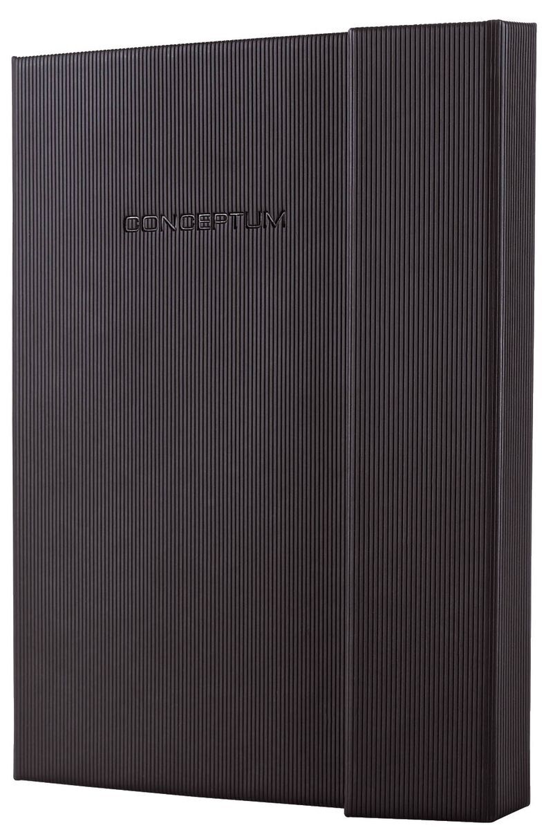 Notizbuch Conceptum - ca. A5, kariert, 194 Seiten, schwarz, Hardcover, CO161