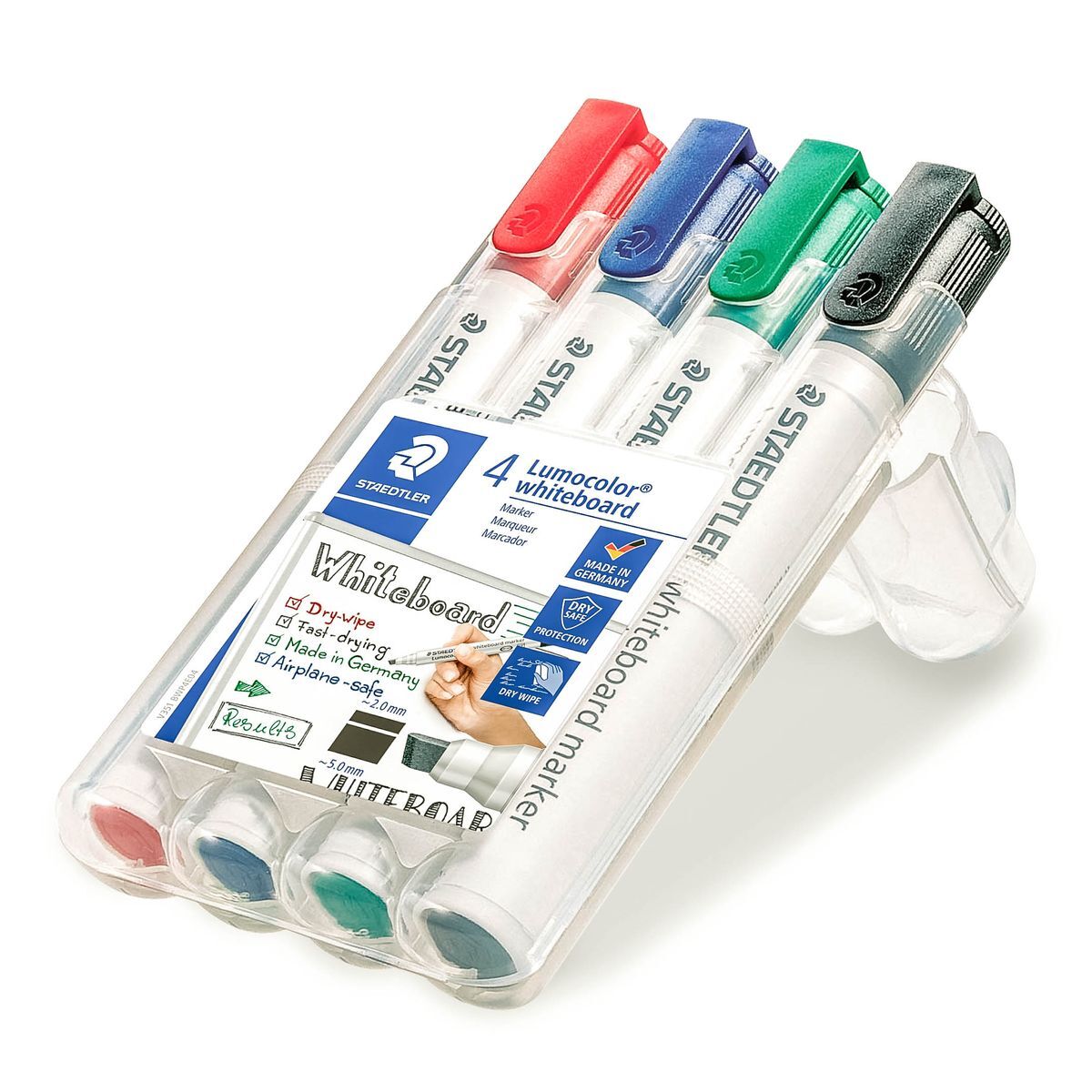 Lumocolor® 351 B whiteboard marker - Keilspitze, 4 Farben sortiert